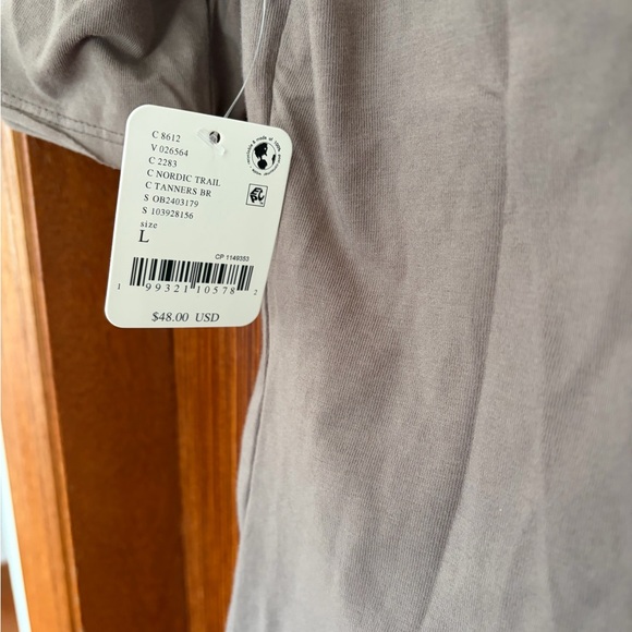 FP Movement by Free People Layered Short-Sleeve Top in Nordic Trail (taupe) - Picture 2 of 4